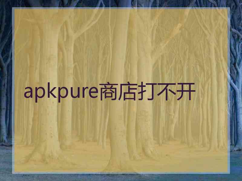 apkpure商店打不开