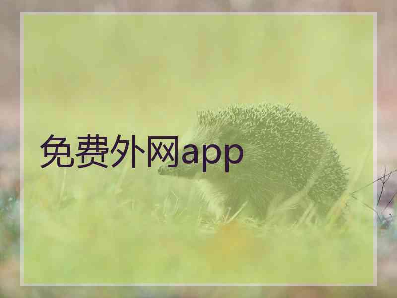免费外网app