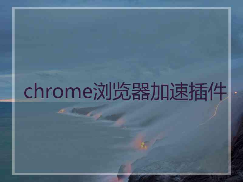 chrome浏览器加速插件