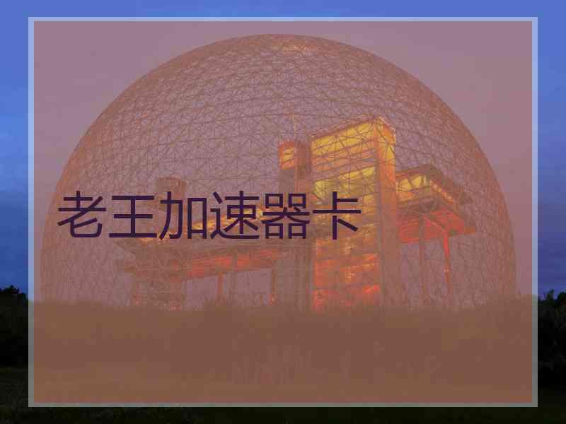 老王加速器卡