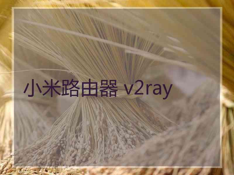 小米路由器 v2ray
