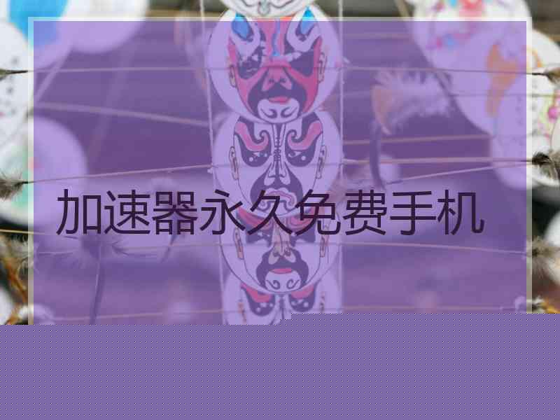 加速器永久免费手机