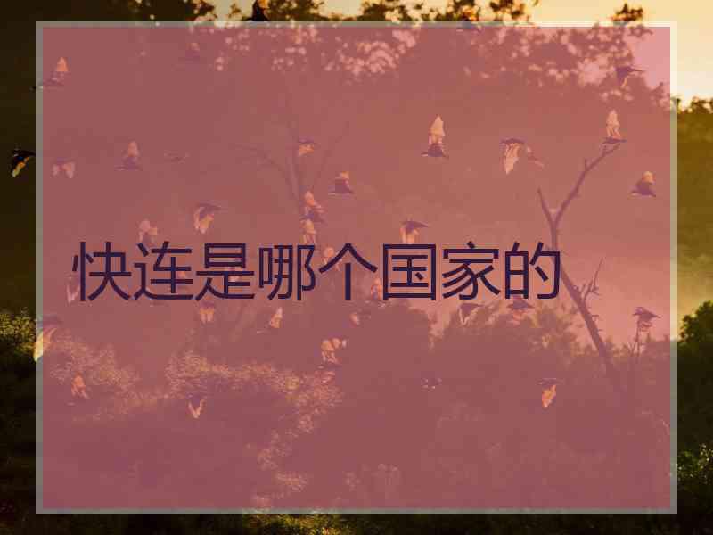 快连是哪个国家的