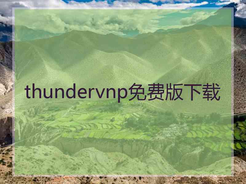 thundervnp免费版下载