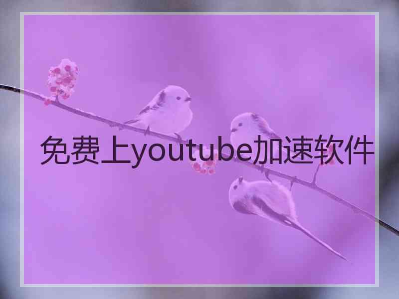 免费上youtube加速软件
