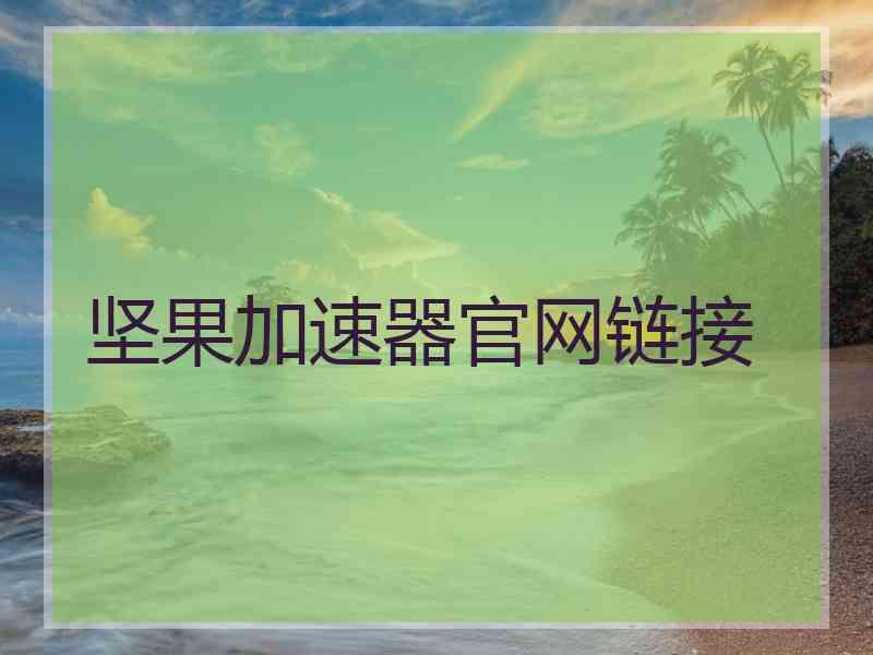 坚果加速器官网链接