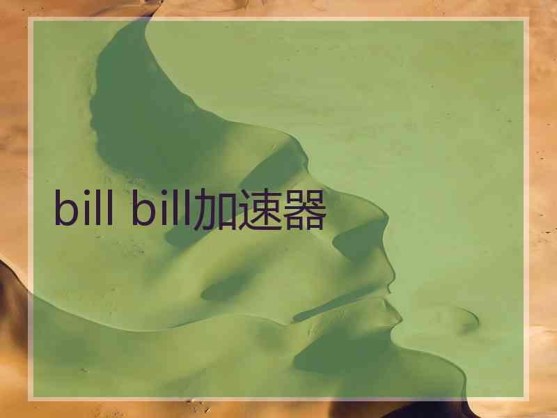 bill bill加速器