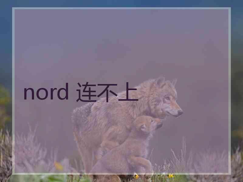 nord 连不上