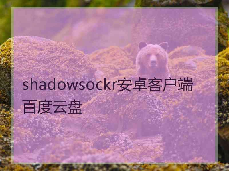 shadowsockr安卓客户端百度云盘