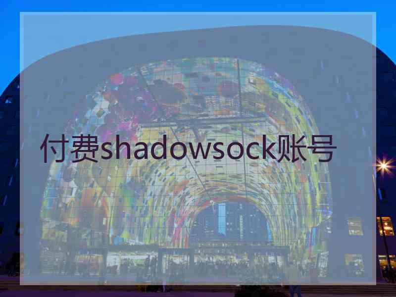 付费shadowsock账号