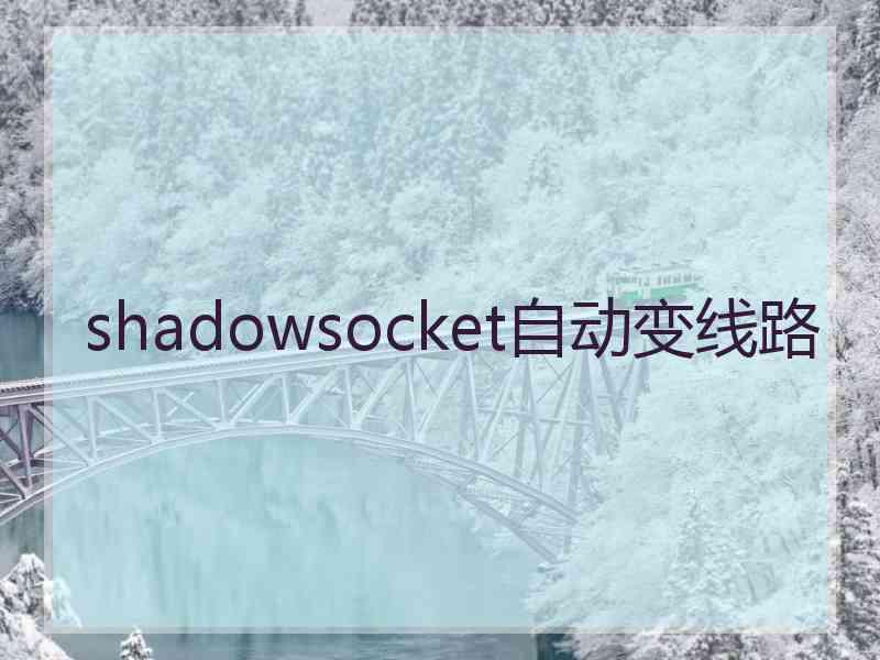 shadowsocket自动变线路