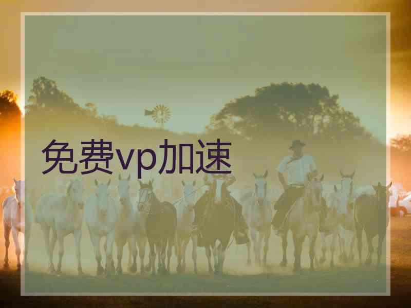 免费vp加速