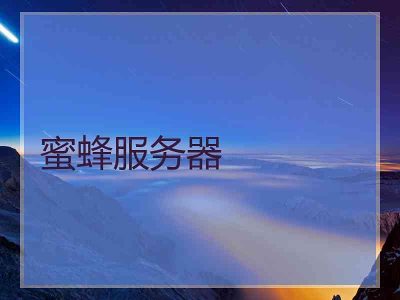 蜜蜂服务器