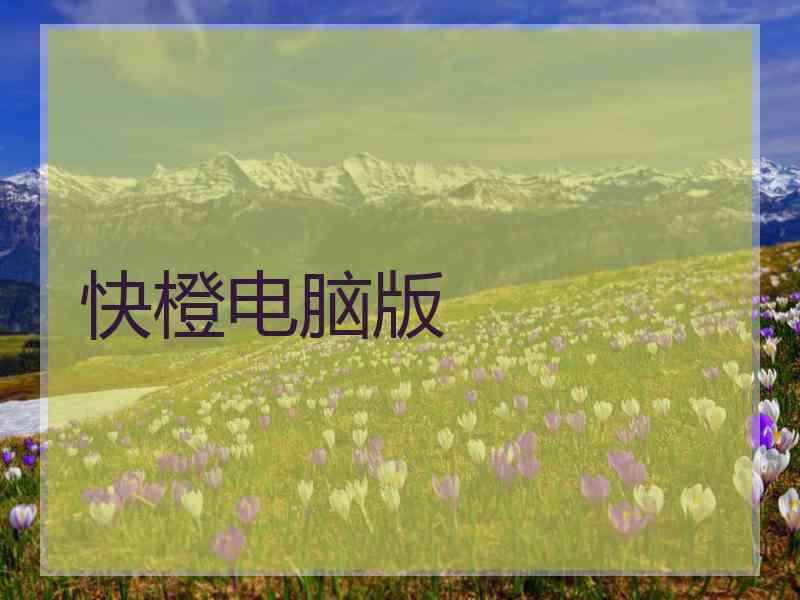 快橙电脑版