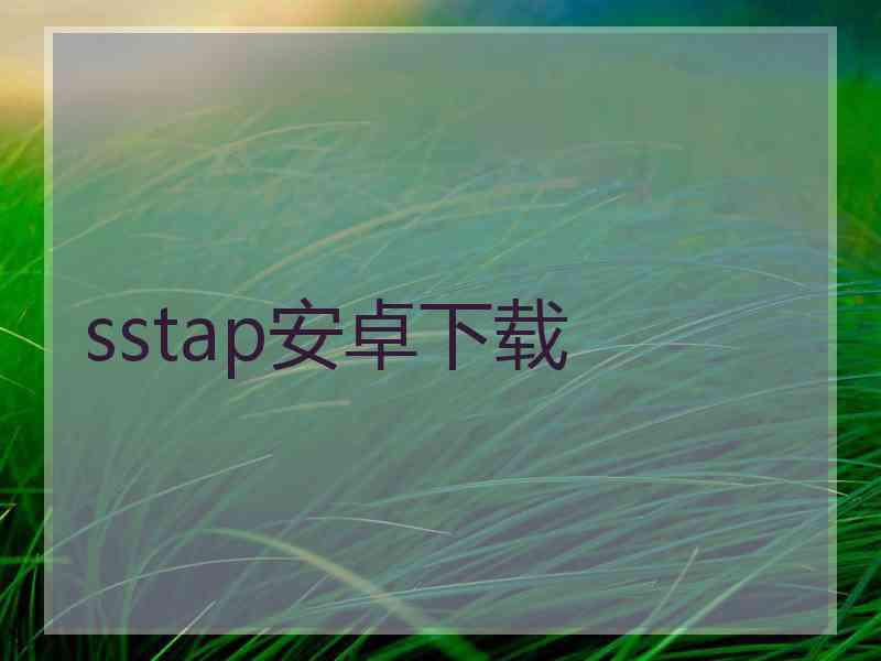 sstap安卓下载