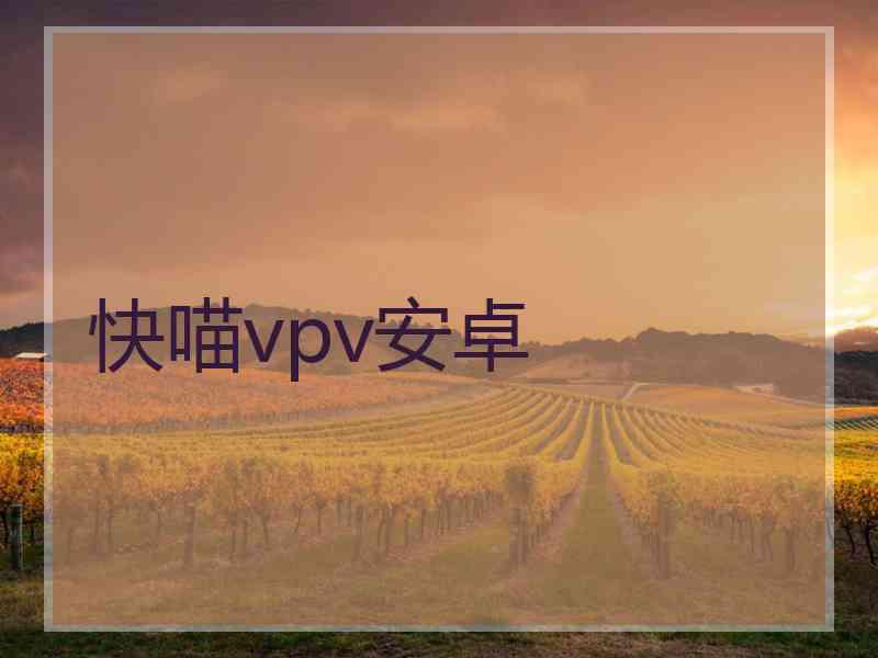 快喵vpv安卓