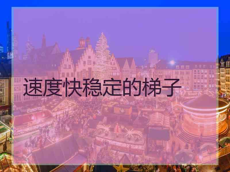 速度快稳定的梯子