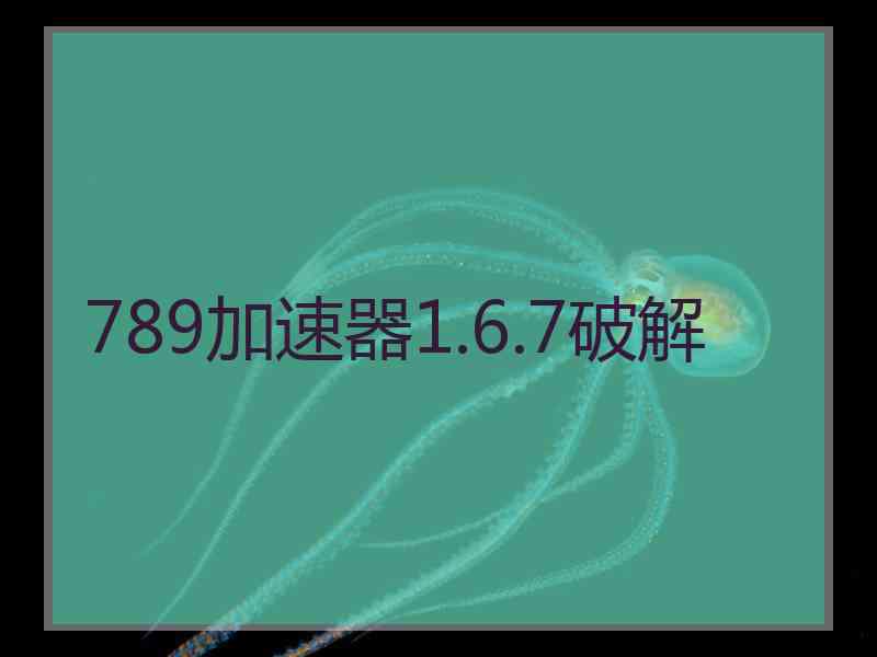 789加速器1.6.7破解