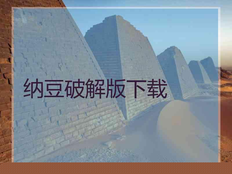 纳豆破解版下载