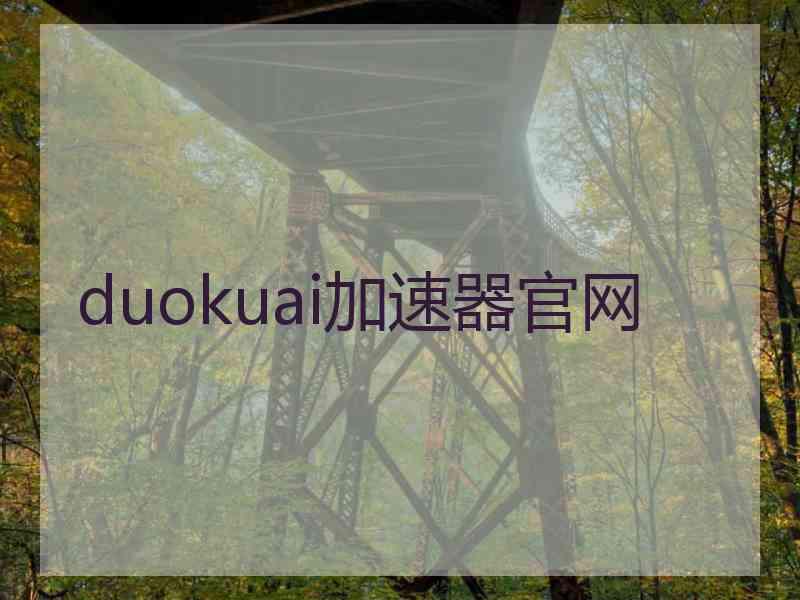 duokuai加速器官网