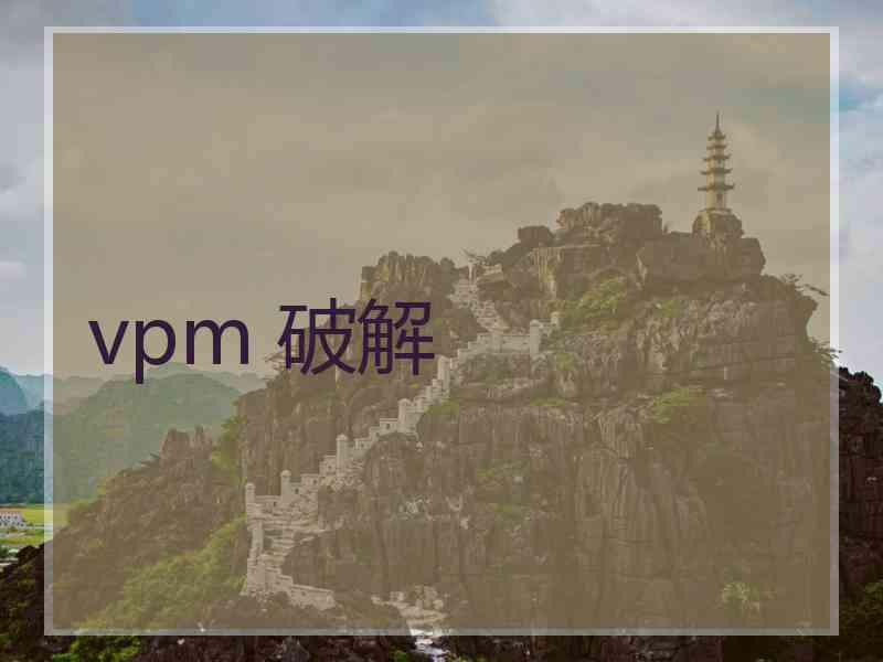 vpm 破解