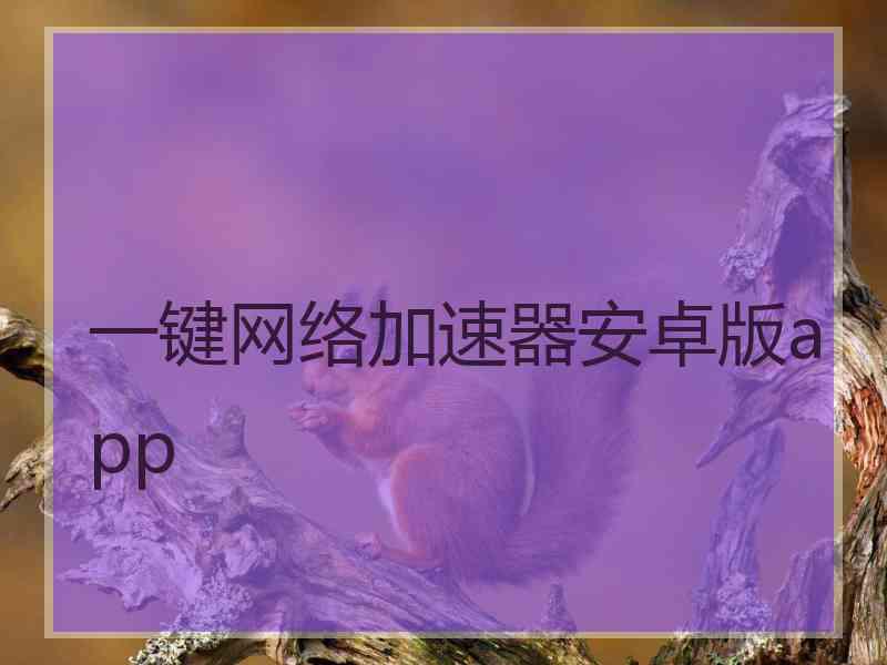 一键网络加速器安卓版app