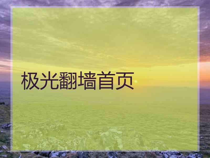 极光翻墙首页