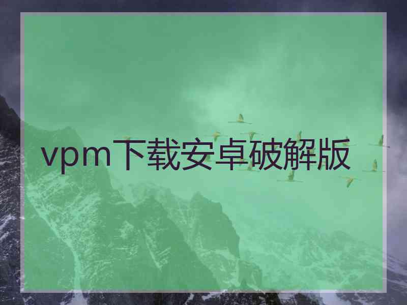 vpm下载安卓破解版