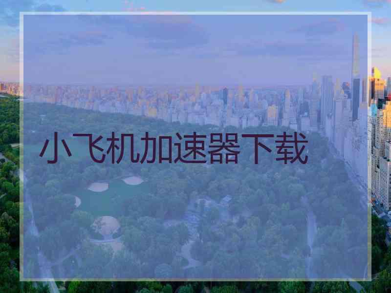 小飞机加速器下载
