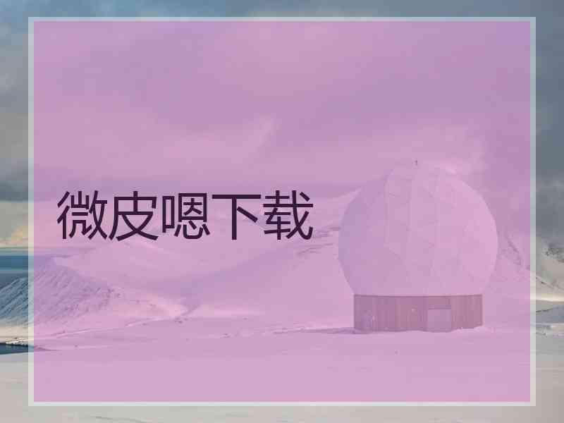 微皮嗯下载