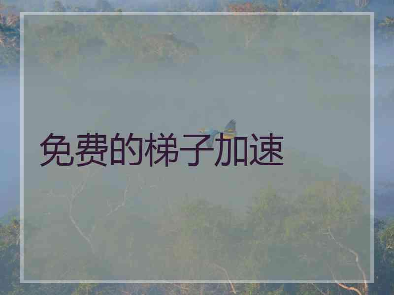 免费的梯子加速