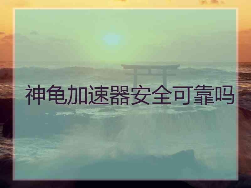 神龟加速器安全可靠吗