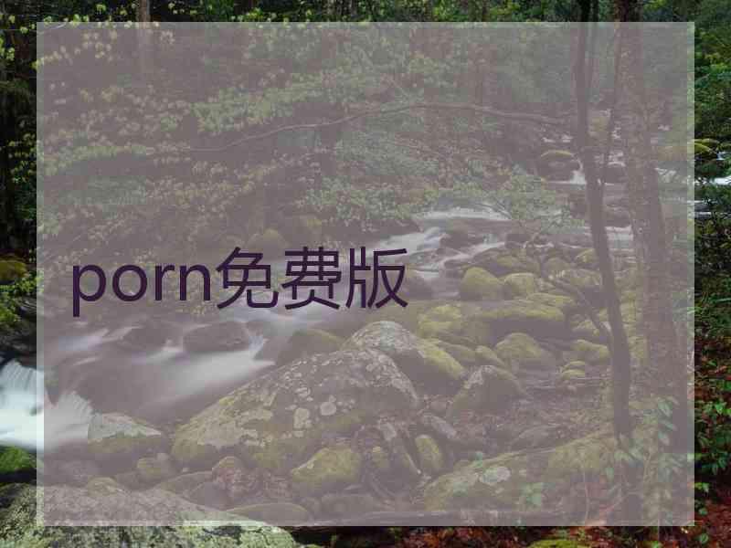 porn免费版