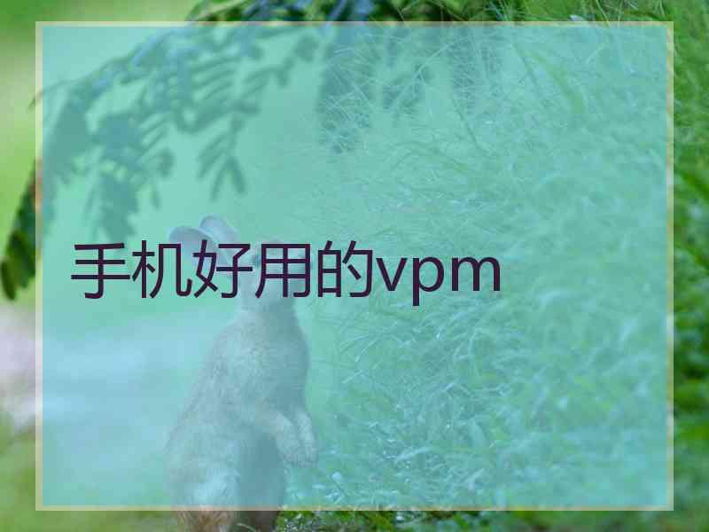 手机好用的vpm