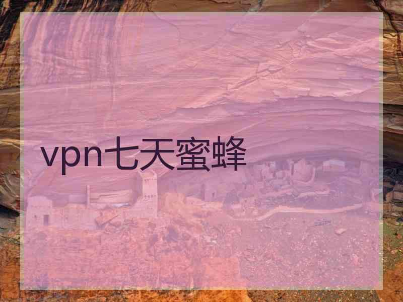 vpn七天蜜蜂