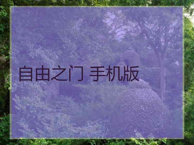 自由之门 手机版