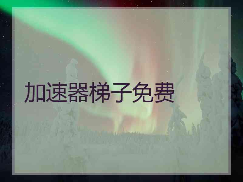 加速器梯子免费