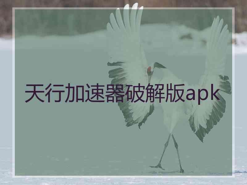 天行加速器破解版apk