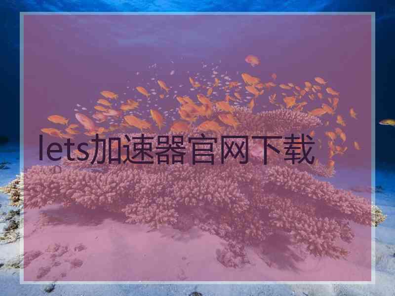 lets加速器官网下载