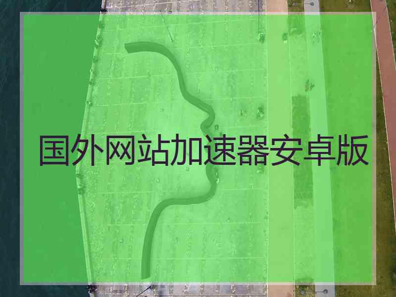 国外网站加速器安卓版