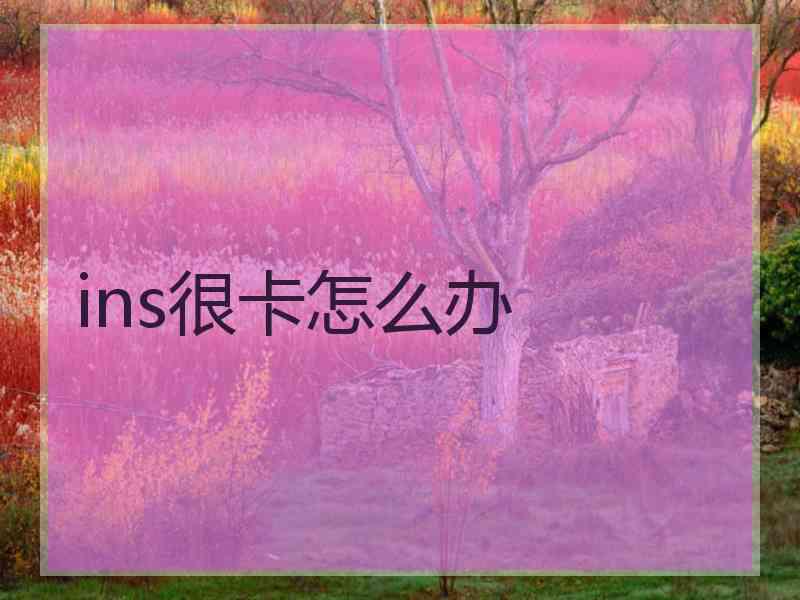 ins很卡怎么办