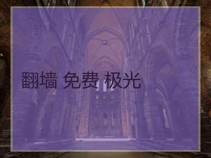 翻墙 免费 极光