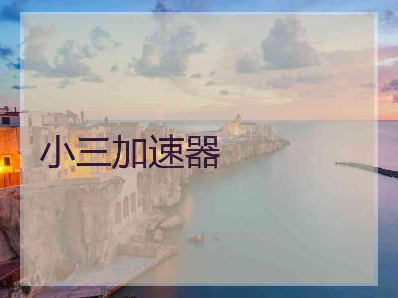 小三加速器