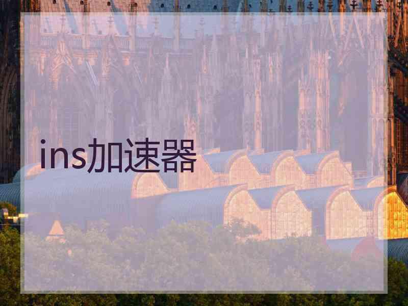 ins加速器