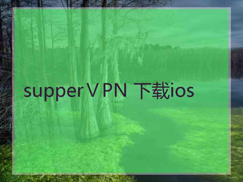 supperⅤPN 下载ios