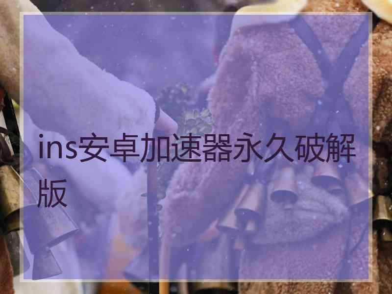 ins安卓加速器永久破解版