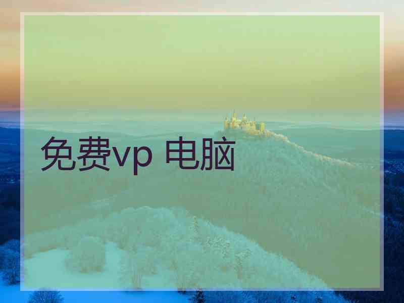 免费vp 电脑