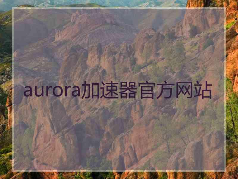 aurora加速器官方网站