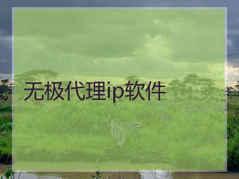 无极代理ip软件
