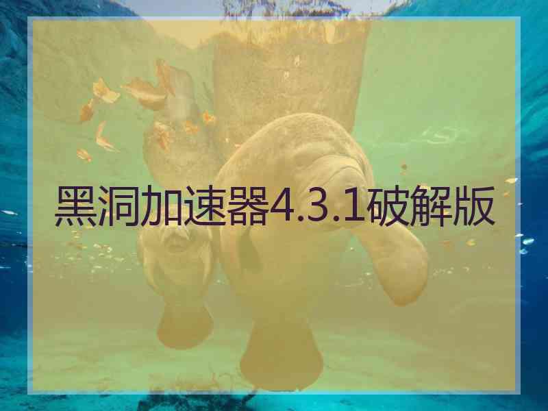 黑洞加速器4.3.1破解版